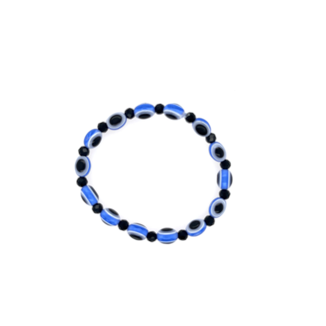 Lavender Onyx Evil Eye Bracelet - August