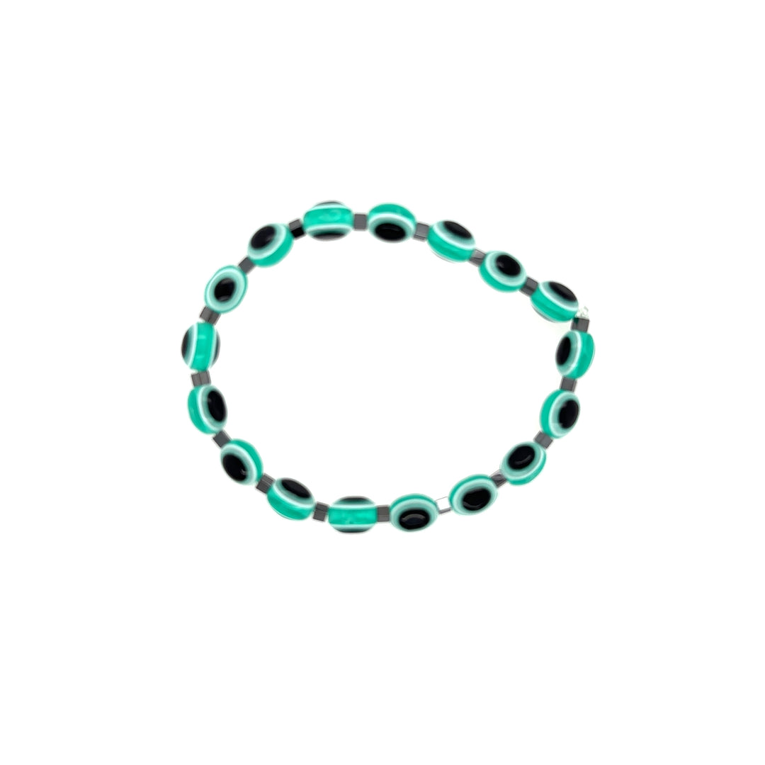 Peppermint Evil Eye Bracelet - July