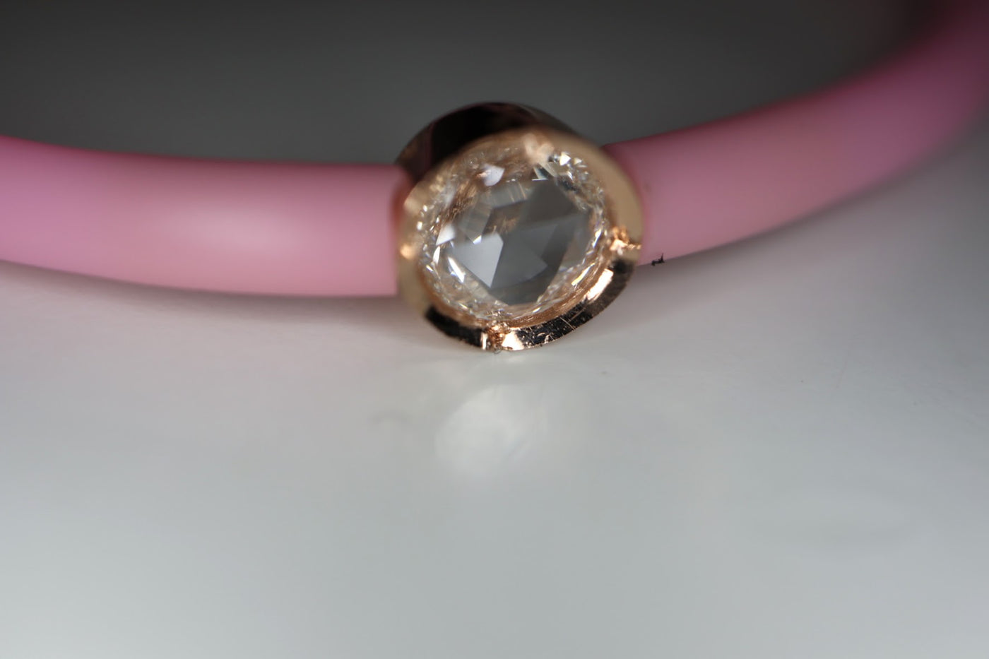 Diamond Band Bracelet - Rose Gold