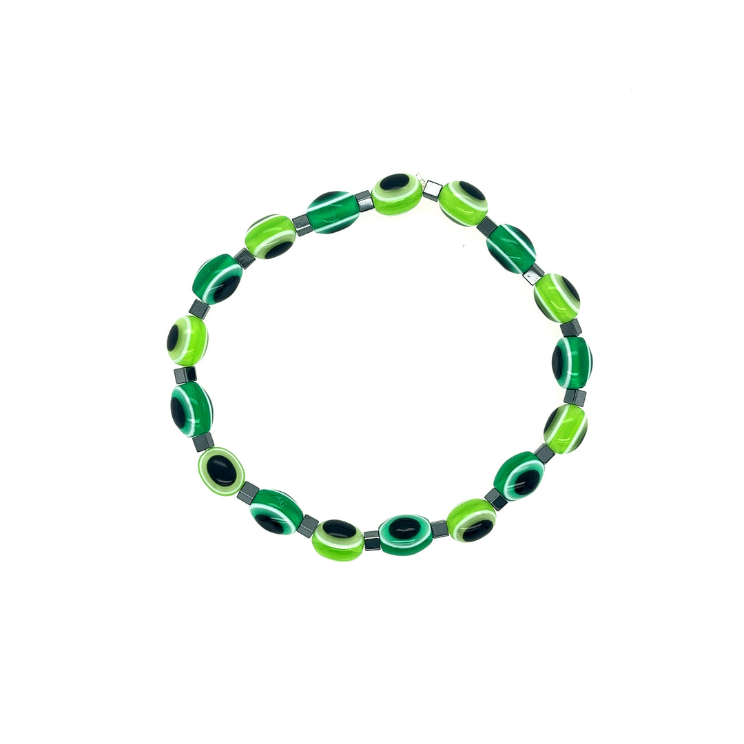 Green Shades Evill Eye Bracelet