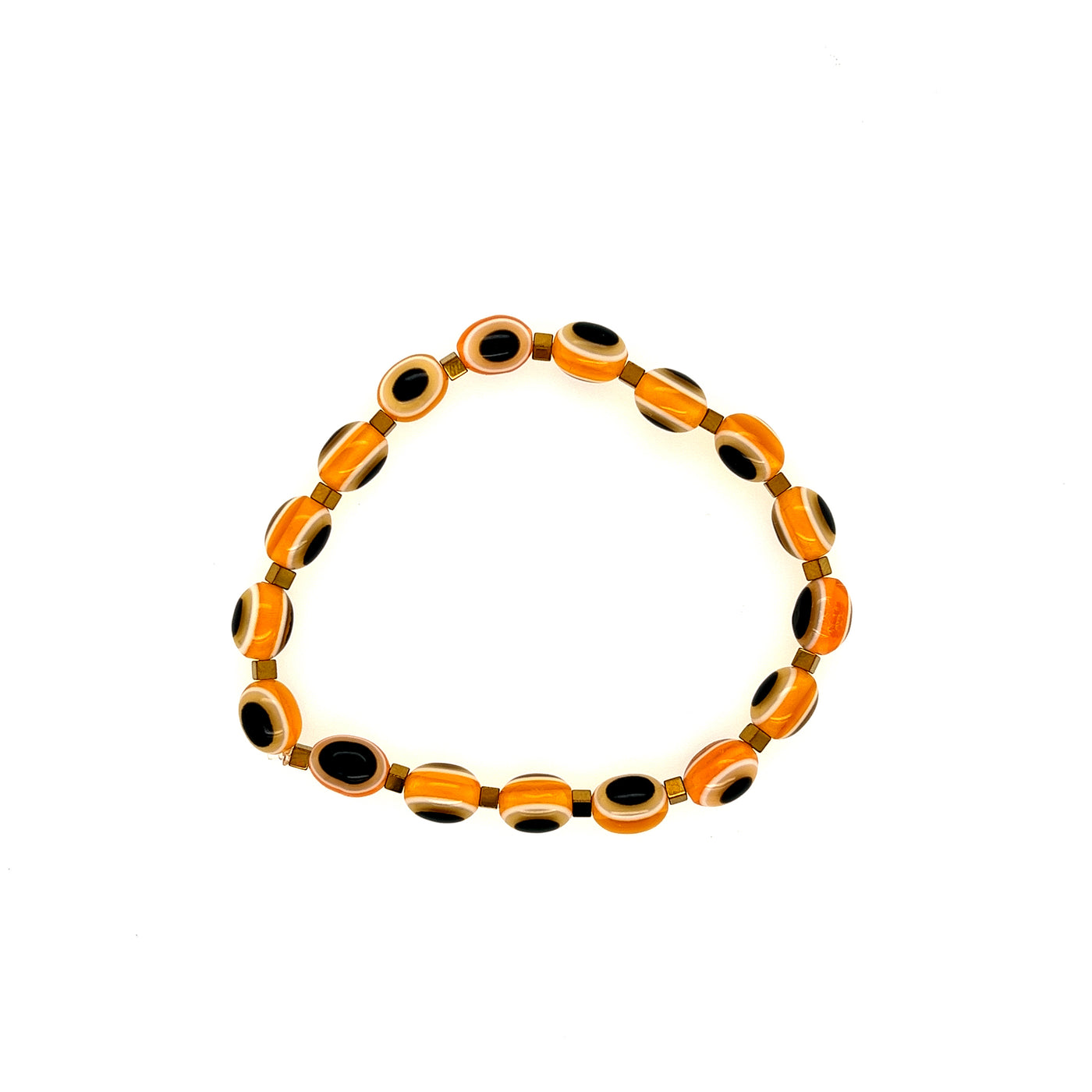 Tangerine Gold Evil Eye Bracelet