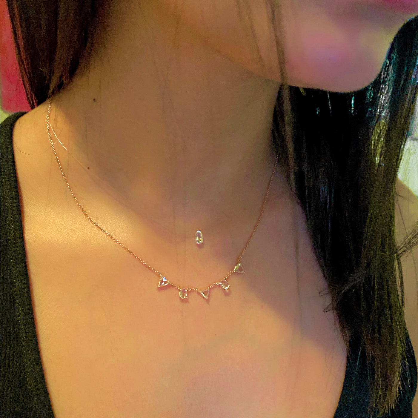 5 Diamond Necklace
