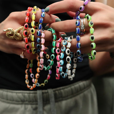 Grape Gold Evil Eye Bracelet