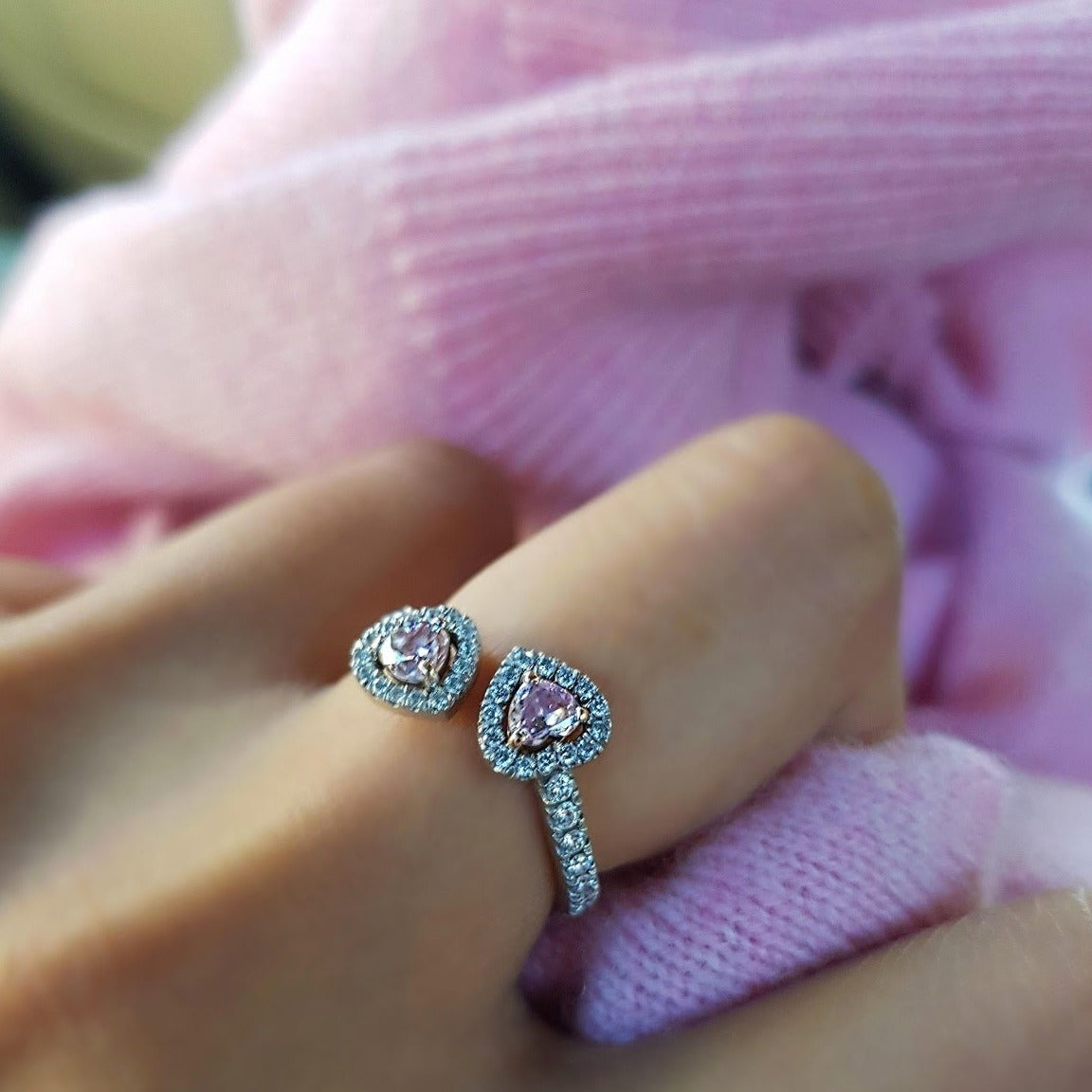 Pink Diamond Ring