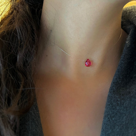 Floating Pomegranate Necklace