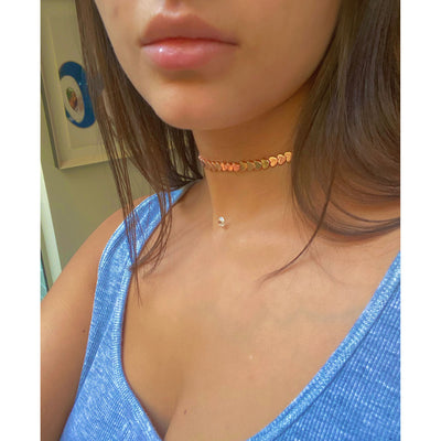 Rose Heart Choker