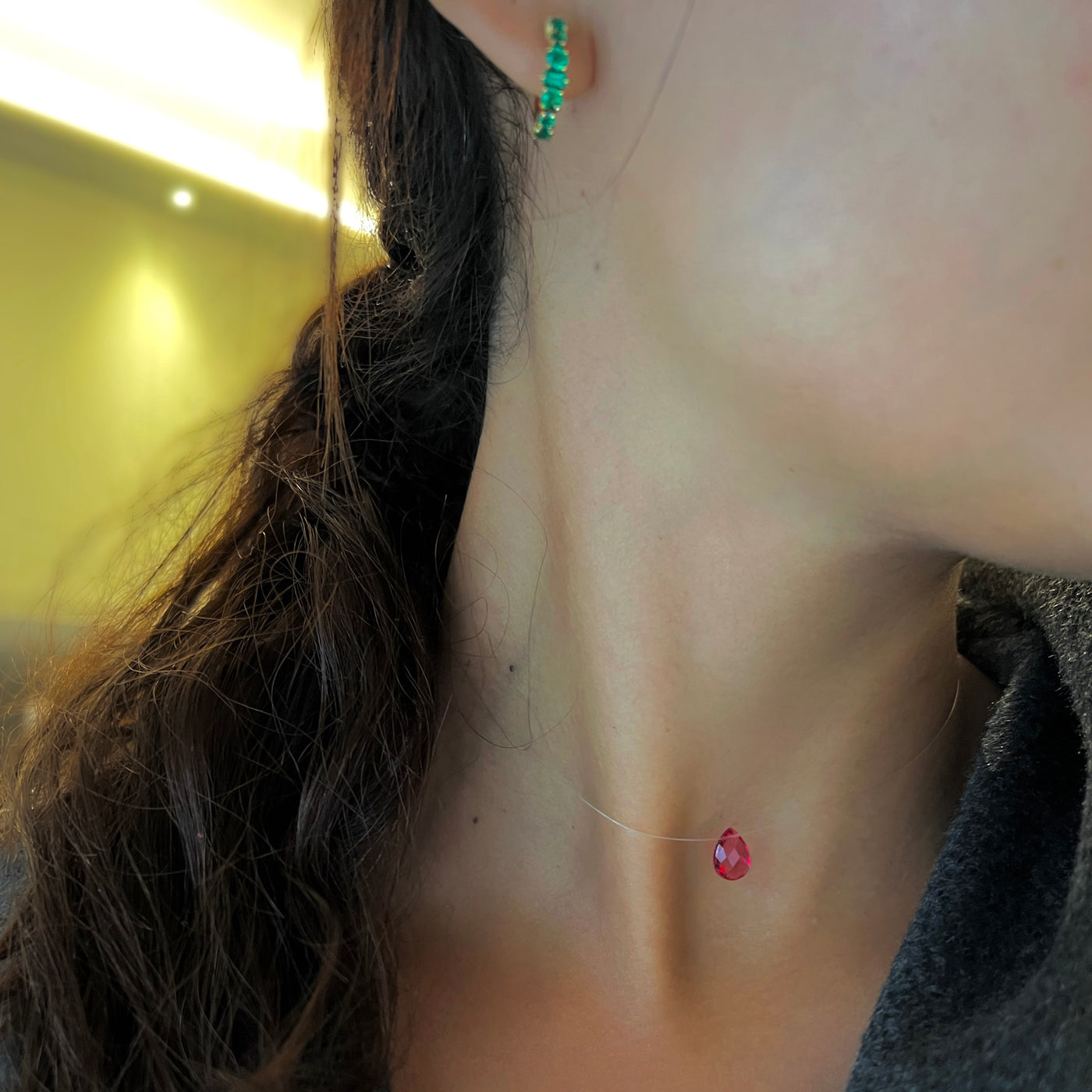 Floating Pomegranate Necklace